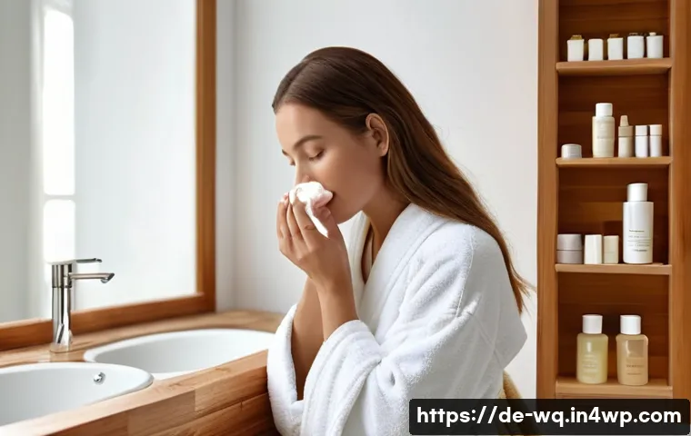 제로웨이스트 화장품의 사회적 가치 - **Prompt:** A serene, brightly lit minimalist bathroom with a large window letting in natural light....