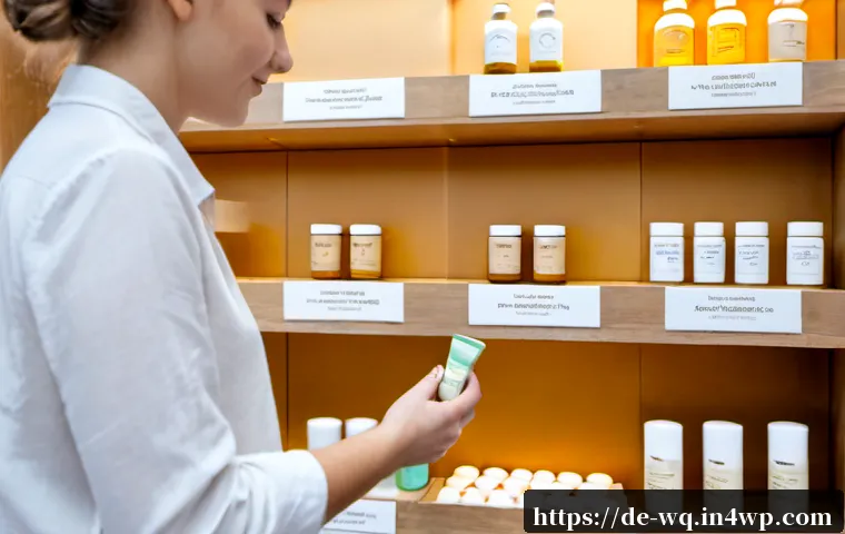 제로웨이스트 화장품의 해외 인증 - Photorealistic eco-conscious cosmetics boutique in Berlin, a young German shop owner in modest every...